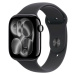 Apple Watch Series 11 Cellular (42mm) Klavírně černý hliník s černým sportovním řemínkem S/M