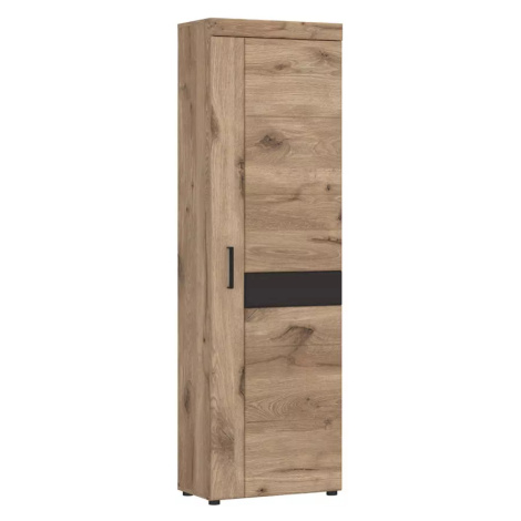 Šatní skříň Grano GRNGS1R 1D dub viking/pvc dub viking/pvc šedý vesmír BAUMAX