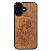 Dřevěné Pouzdro Bewood pro iPhone 16 Vlk Imbuia