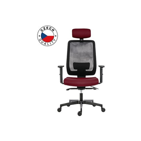 Powerton ERGO LUCIE Kancelářské ergonomické křeslo, Červené