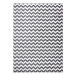 Dywany Lusczow Kusový koberec SKETCH MIKE šedý / bílý - Cikcak