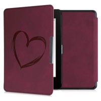 KW Mobile - Brushed Heart - KW4897512 - Pouzdro pro Amazon Kindle Paperwhite 4 (2018) - tmavě če