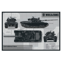 Ilustrace World of Tanks - Centurion Action X, WOT, 40 × 26.7 cm