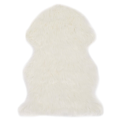 vidaXL Koberec 60 x 90 cm umělá ovčí kůže bílý