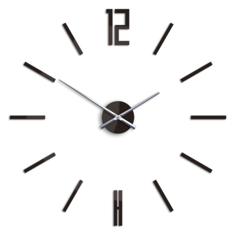 Moderní nástěnné hodiny CARLO WENGE