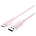 Vention USB 2.0 A Male to C Male 3A Cable 2M Pink PVC Type