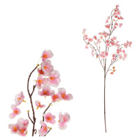 Umělá větev třešně růžová, 104 cm