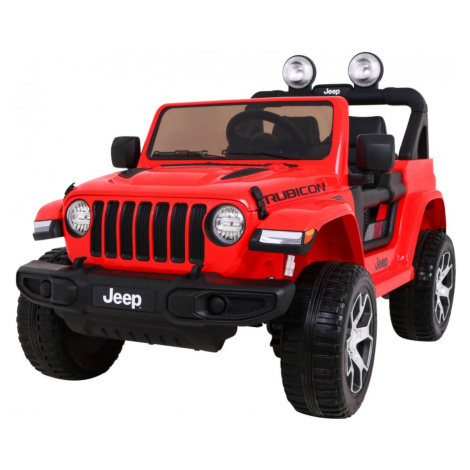 HračkyZaDobréKačky Elektrické autíčko Jeep Wrangler Rubicon červené