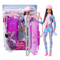 Mattel barbie® zimní sporty - sáňky, hgm74