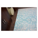 Dywany Lusczow Kusový koberec BEYAZIT Wygga modrý