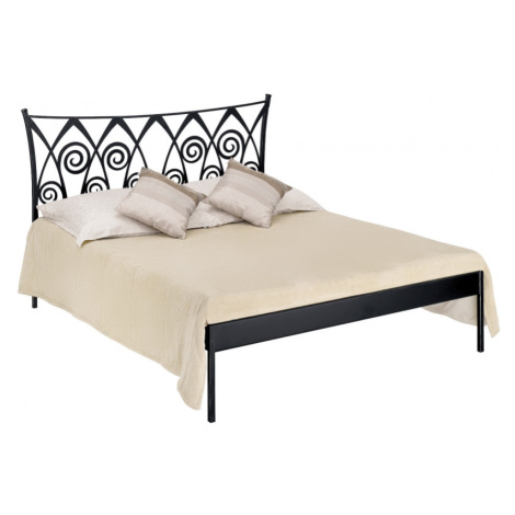 Kovová postel Ronda kanape Rozměr: 160x200 cm, barva kovu: 8B krémová stříbrná pat.
