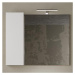Zrcadlová skříňka HAMBURG 2 beton/bílá lesklá