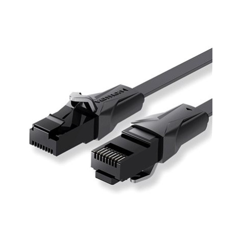 Vention Flat Cat.6 UTP Patch Cable 30m Black