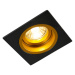 Zapuštěné bodové černé se zlatým 9,3 cm otočným a naklápěcím - sklíčidlo
