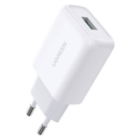 Síťová nabíječka UGREEN CD122, USB-A, QC3.0, 18 W (bílá)