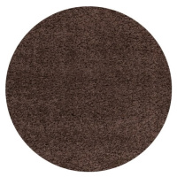 Ayyildiz koberce Kusový koberec Life Shaggy 1500 brown kruh Rozměry koberců: 120x120 (průměr) kr