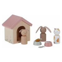 LITTLE DUTCH - Sada domácích mazlíčků do domečku pro panenky dřevěná