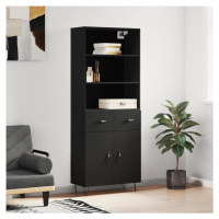 vidaXL Skříň highboard černá 69,5 x 34 x 180 cm kompozitní dřevo