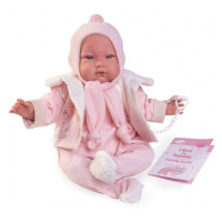 Antonio Juan 81383 Můj první REBORN ALEJANDRA - realistická panenka miminko s měkkým látkovým tě