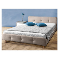 Béžová čalouněná postel AMELIA 120 x 200 cm