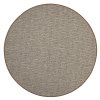 Vopi koberce Kusový koberec Nature světle béžový kruh - 120x120 (průměr) kruh cm