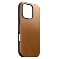 Nomad Modern Leather Case MagSafe kryt iPhone 16 Pro světle hnědý