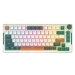 Klávesnice Royal Kludge RKH81 RGB wireless mechanical keyboard, Sky cyan switch (green)