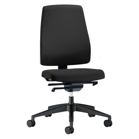 interstuhl Kancelářská otočná židle GOAL, výška opěradla 530 mm, černý podstavec, grafitová čern