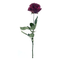 Růže ECO řezaná umělá vínová 66cm