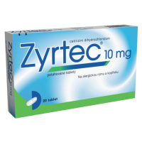 ZYRTEC 10 mg 20 tablet