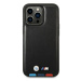 BMW BMHCP14L22PTDK hard silikonové pouzdro iPhone 14 PRO 6.1" black Leather Stamp Tricolor