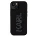 Karl Lagerfeld 3D Rubber Glitter Logo Karl kryt iPhone 15 černý