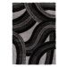 Kusový koberec Indulgence Velvet Carved Grey/Black 120x170 cm