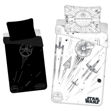 Bavlněné dětské povlečení se svítícím efektem na jednolůžko 140x200 cm Star Wars – Jerry Fabrics