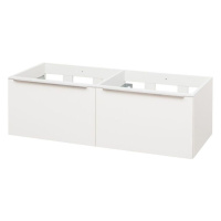 MEREO Mailo, koupelnová skříňka 121 cm, bílá, chrom madlo CN518S