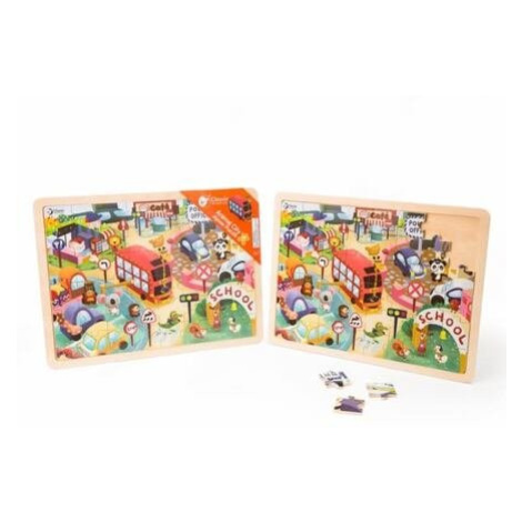 Classic World Puzzle město zvířat 49d