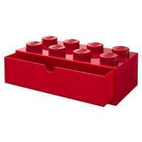 Stolní box LEGO, se zásuvkou, velký (8), červená - 40211730