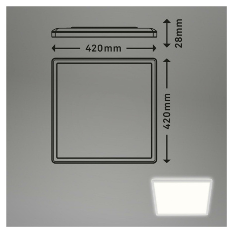 BRILONER Slim svítidlo LED panel, 42 cm, 3000 lm, 22 W, bílé BRILO 7158-416