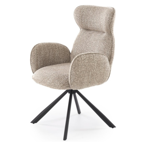 HALMAR Otočné jídelní křeslo K571 tmavě béžové