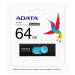 ADATA Flash Disk 32GB UV220, USB 2.0 Dash Drive, černá/modrá