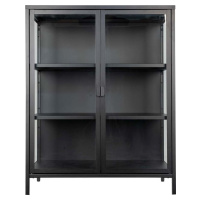 Černá kovová vitrína 80x101,5 cm Brisbane – House Nordic