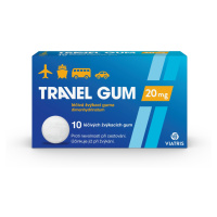 Travel-gum 20 mg 10 léčivých žvýkacích gum