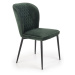 HALMAR Designová židle Olivie tmavě zelená