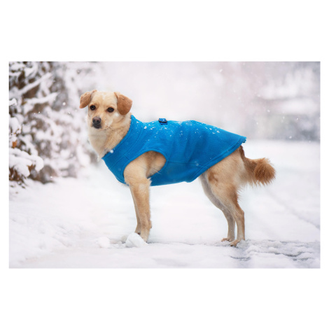 Vsepropejska Lonato fleecová mikina pro psa na ZIP Barva: Modrá, Délka zad (cm): 27, Obvod hrudn