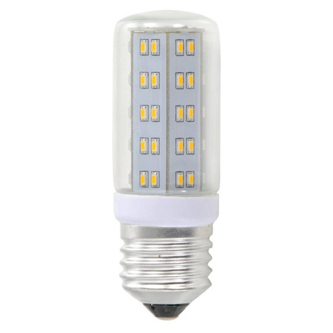 Leuchten Direkt E27 4W LED lampa trubkovitá čirá s 69 LED diodami Leuchten Direct