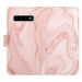 iSaprio flip pouzdro RoseGold Marble pro Samsung Galaxy S10