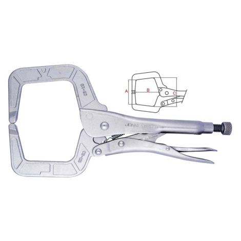Kleště rychloupínací s pákovým mechanismem, typ C, délka 275 mm  - JONNESWAY P37M11A