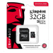 Kingston MicroSDHC karta 32GB Industrial C10 A1 pSLC Card + SD Adapter