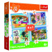 Trefl Puzzle 44 koček: Kočičí tým 4v1 (35,48,54,70 dílků) - Tolo