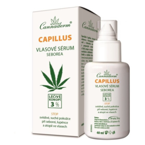 Cannaderm Capillus vlasové sérum seborea 40ml Simply You Pharmaceuticals